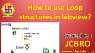 How to use loop structures in labview