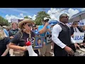 PROTEST FOR JOHN MENDOZA JR Community Demands Justice After Brazoria Co Deputy unalived him