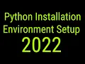 Python Tutorial for Beginner Python Installation and Environment Setup Machine Learning Bootcamp