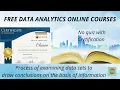 Free Online Data Analytics Course Educba Certification Courses for all students