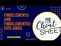 findElement and findElements methods explained reachtechandmore