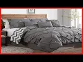Avondale Manor 7-Piece Ella Comforter Bed Set - Reversible Ultra-Soft Pinch Pleat Grey Bedding