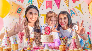 حفلة عيد ميلادها صار عمرها 3 