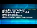 LifeCycle Hooks AfterContentInit AfterContentChecked AfterViewInit AfterViewChecked Part - 4