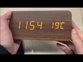 Lagu GINZER wooden alarm clock setting instruction