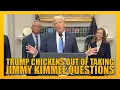 Download Lagu Trump weigert vragen te beantwoorden over de terugkeer van Jimmy Kimmel tijdens een waanzinnige p...