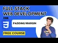 Padding Margin in CSS FULL STACK WEB DEVELOPMENT COURSE TELUGU
