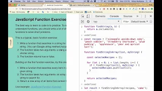 js28 JavaScript Functions Exercise part 2 of 2