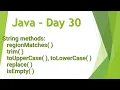 Java - Day 30 in Telugu
