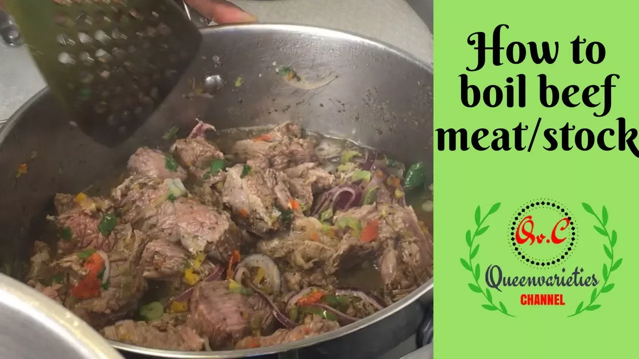  How To Boil Beef Meat And Get Its STOCK Out(NIGERIAN STYLE)......Ep 7