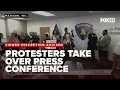 Press conference erupts in chaos as protesters demand answers for Madison police shooting