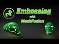 Modo MeshFusion Emboss and Deboss