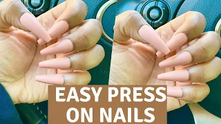 Easy Press on Nails Tutorial I Honest Opinion I Kiss Kit from Walmart