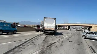 Teen girls found inside refrigerated truck involved in I-15 crash