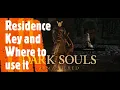 Dark Souls Remastered Residence Key and Where to use it