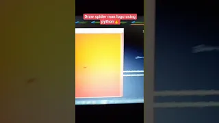 Draw spiderman logo in python python turtle design