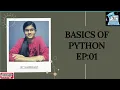 BASICS OF PYTHON EP 01 types of operators example of operator what is operators in python