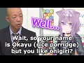 Okayu Being a Massive Troll to an IRL Comedian Eng