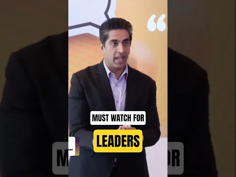 Difference between Leadership & Management? India's Top Leadership Speaker Explains it Simply