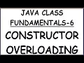 CONSTRUCTOR OVER LOADING WITH EXAMPLE IN JAVA HINDI