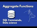 L-12 Aggregate functions in SQL in Hindi Data Science AI Machine Learning in Hindi