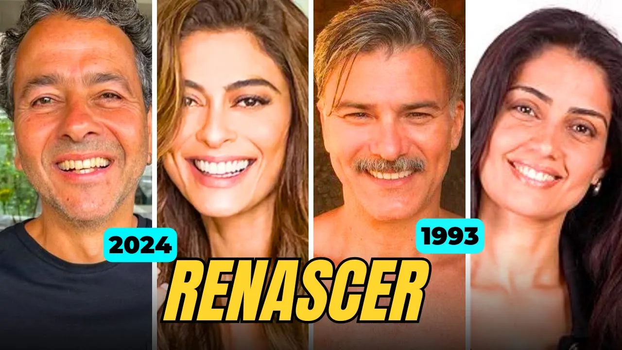 NOVELA 'RENASCER' COMPARE O ELENCO DE 1993 E 2024! REMAKE Veja a diferença!