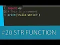 PYTHON TUTORIAL - FUNCTIONS THE STR FUNCTION