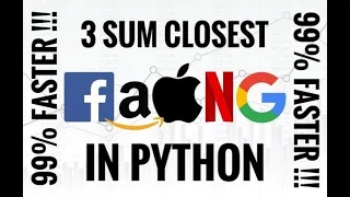 LEETCODE - 3 SUM CLOSEST IN PYTHON