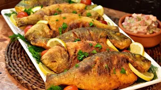 سمك مقلي على طريقة المطاعم مع سر القرمشه وتتبيله مميزه للقلي Denise Fried Fish 