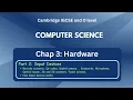 IGCSE Computer Science - Hardware Input Devices Barcode scanner Qr Keyboard Camera Mic