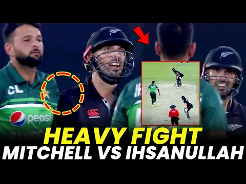 Download MP3 Heavy Fight | Daryl Mitchell vs Ihsanullah | Pakistan vs New Zealand | 2nd ODI 2023 | PCB | M2B2A