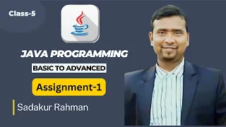 Java Tutorial in Bangla Basic to Advanced Assignment 1 Class-5 Learn Java Programming-2023