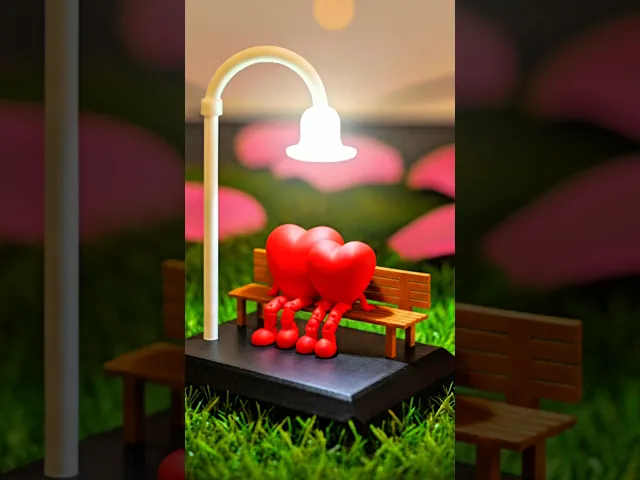 Valentine's Romantic Bench Lamp "Forever in Love" video thumbnail
