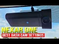 NEXAR ONE 4K Dash Cam Setup Best Settings