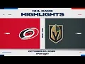 Lagu NHL Highlights | Hurricanes vs. Golden Knights - October 20, 2025