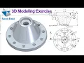 Solid Edge Tutorials 3D Modeling Practice Exercise 2D Sketching - Revolve