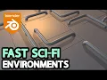 A Blender Sci-fi Addon Sci-fi Panel Generator