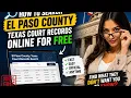 How to search El Paso County Texas court records online for free