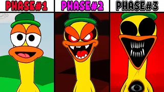 all phases in new incredibox sprunki oc of pato from phase 1 to phase 3