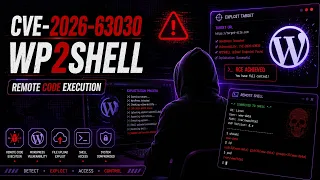 CVE-2026-63030 WP2SHELL Remote Code Execution