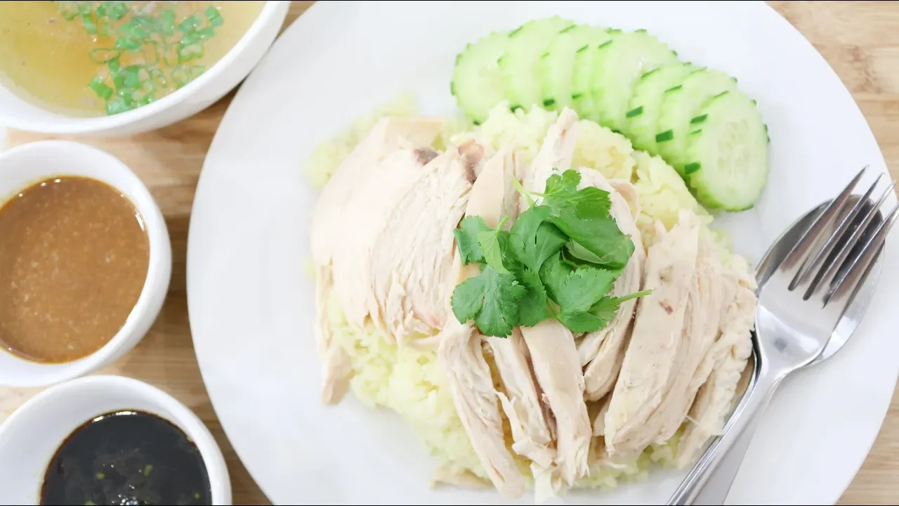 Thai Style Hainanese Chicken Rice (Khao Mon Kai)   - Episode 202