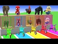 Download Lagu Long Slide Game with Cow Elephant Gorilla Hippopotamus Tiger 3d Animal Game Funny 3d Animals