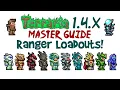 Best Terraria Ranger Loadout Guide 1 4 x Ranged Master Mode Pre-Hardmode Hardmode Progression
