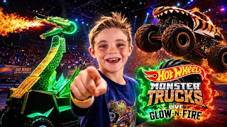 ⚡ I Went Backstage at Hot Wheels Glow-N-Fire! 🔥🐉