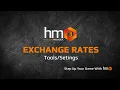 Exchange Rates - Tools Menu