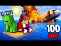 Download Lagu JJ and Mikey Survive 100 DAYS After AIRPLANE CRASH in Minecraft (Maizen)