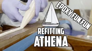 Sail Life – Epoxy fun, diesel tank support and beams – DIY boat repair