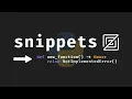 Python snippets in Zed are Awesome