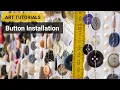 How to create a button Curtain Button Installation