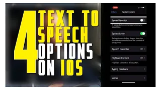 Text To Speech Options In IOS IPhone IPad Screen Reader 